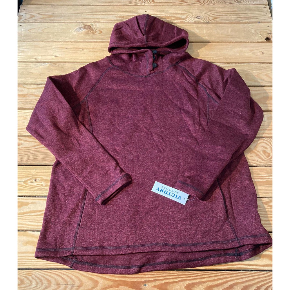 NWT Victory Outfitters Hoodie Sweater Size 2XL Men’s Burgundy Pullover